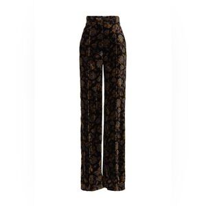 Veronica Beard Edia Multi Velvet Pant Sz 4 Holidays Evening Formal